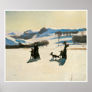 Snow Fields, 1909 Rockwell Kent Poster