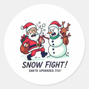 Snow fight Sticker