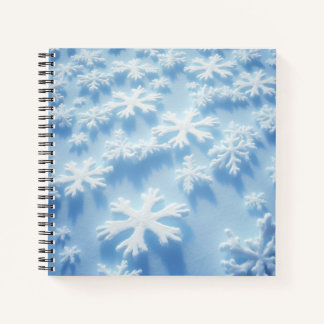 Snow flake design writing pad notebook