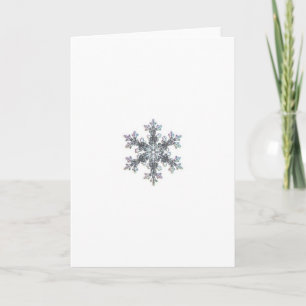 Snow flake holiday card