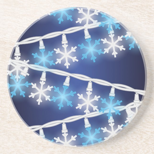 Snow Flake Lights Coaster (Front)