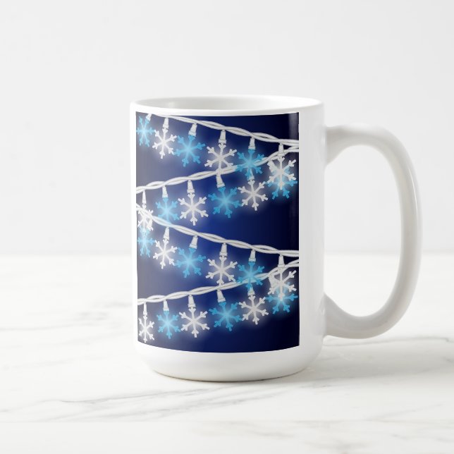 Snow Flake Lights Coffee Mug (Right)