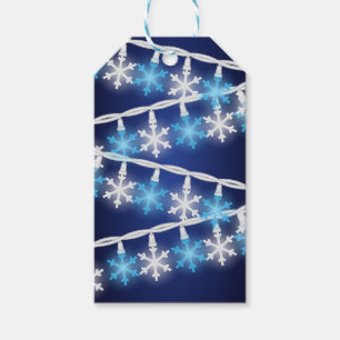 Snow Flake Lights Gift Tags