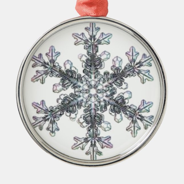 Snow flake metal tree decoration (Front)