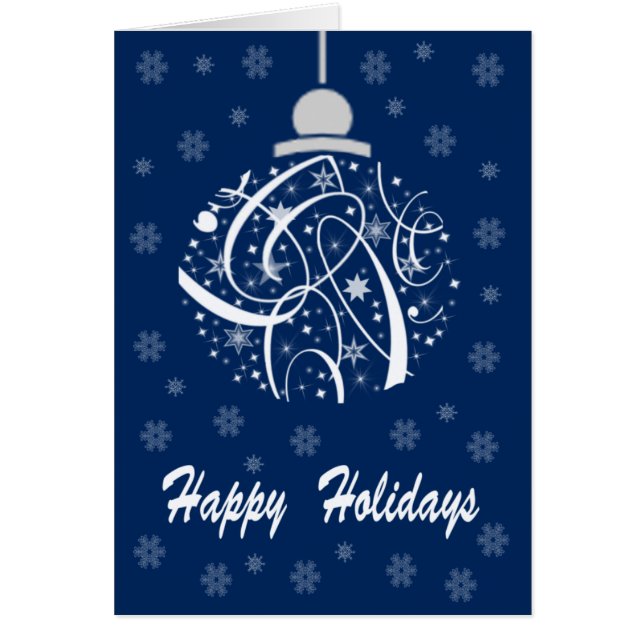 Snow Flake Ornament Greeting Card (Front)