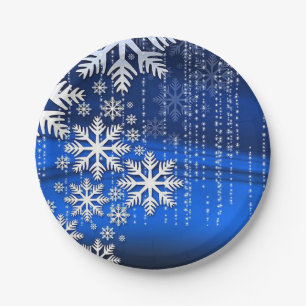 Snow Flake Paper Plate