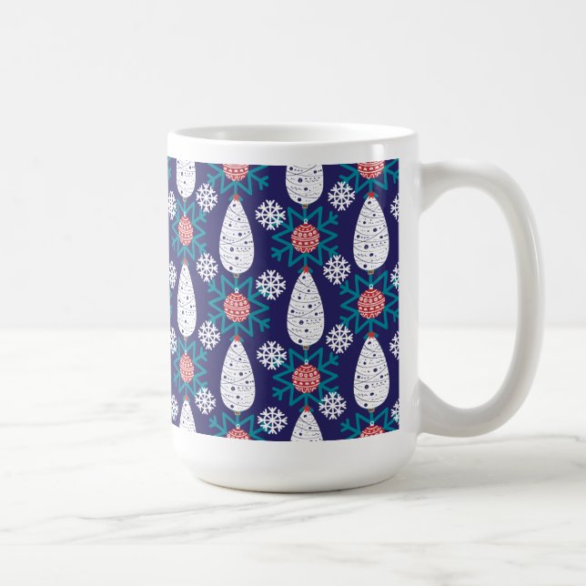 Snow Flake Pattern Coffee Mug (Right)