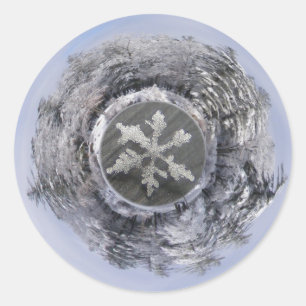 Snow Flake Planetoid ~ sticker