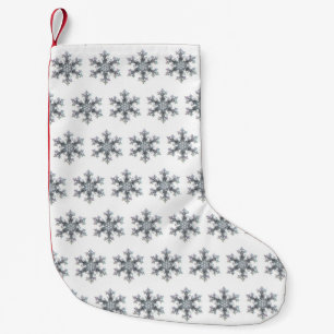 Snow flake small christmas stocking