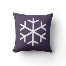 Snow Flake Throw Pillow