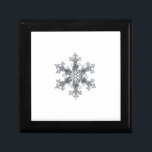 Snow flake winter design gift box<br><div class="desc">I’m Dreaming of a white Christmas - photograph of  a real snow flake</div>