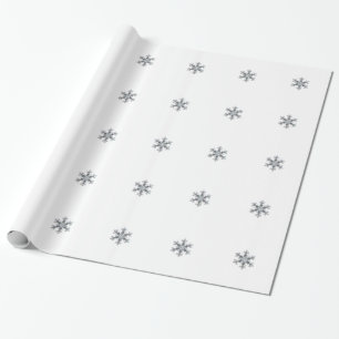 Snow flake wrapping paper