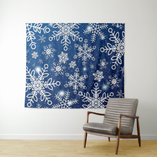 Snow Flakes 11 Tapestry