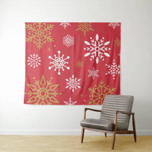 Snow Flakes 16 Tapestry