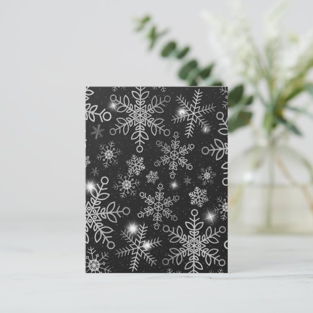 Snow Flakes 8 Postcard (Standing Front)