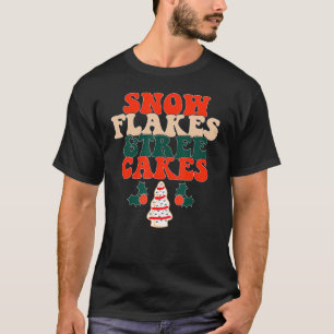 Snow Flakes And Tree Cake Women Costume Christmas T-Shirt