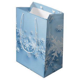 Snow Flakes Medium Gift Bag