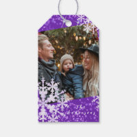 Snow Flakes Photo Purple