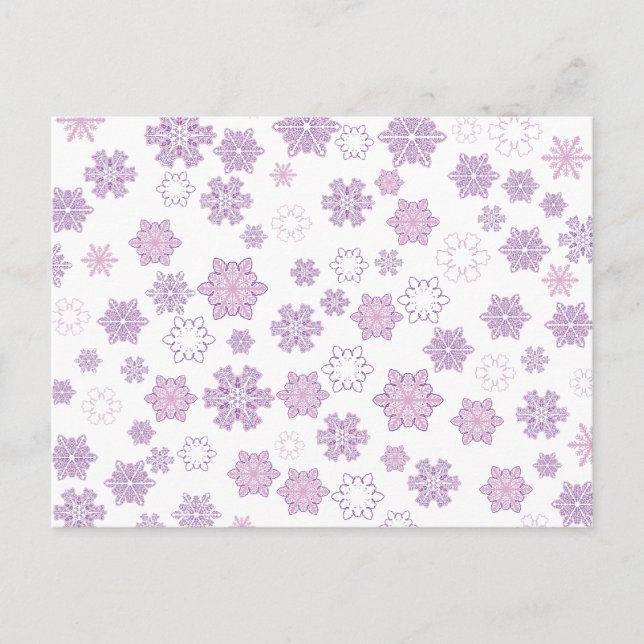 Snow-Flakes- Postcard (Front)