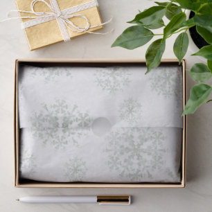 Snow Flakes White Tissue Paper