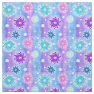 snow flowers fabric