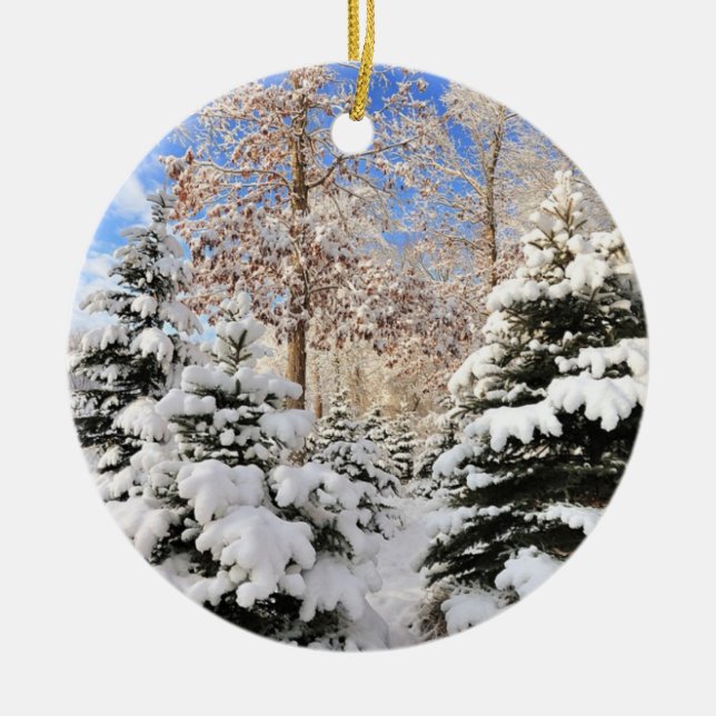 Snow for Christmas Ornament (Front)