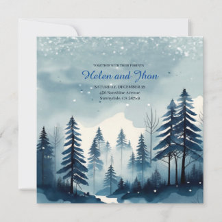 Snow Forest Invitation