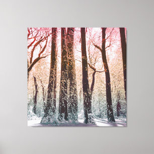 SNOW FOREST NATURE CANVAS PRINT