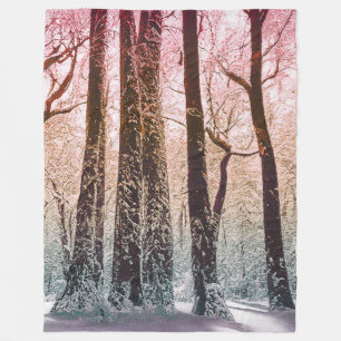  SNOW FOREST NATURE FLEECE BLANKET