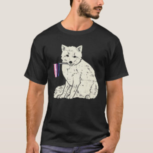 Snow Fox Genderfluid Flag Pride Non-Binary LGBTQ A T-Shirt
