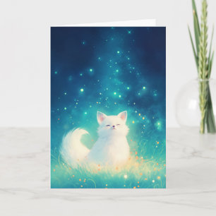 Snow Fox Winter Jewel Card