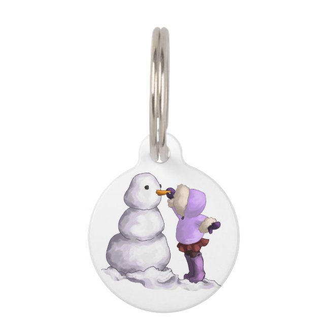 Snow Friend Pet Tag (Front)