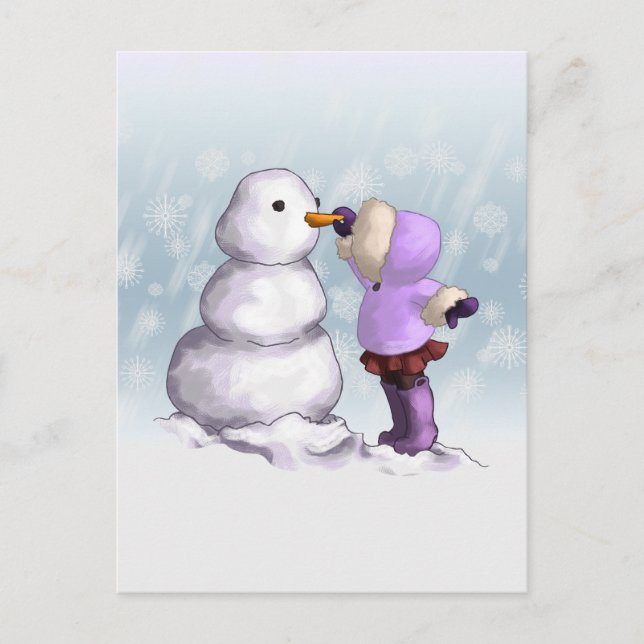 Snow Friend Postcard (Front)