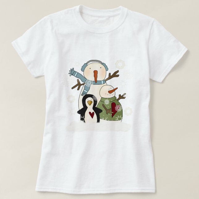 Snow Friends Holiday T-shirts and Gifts (Design Front)
