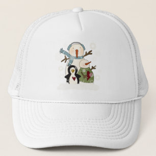 Snow Friends Holiday T-shirts and Gifts Trucker Hat