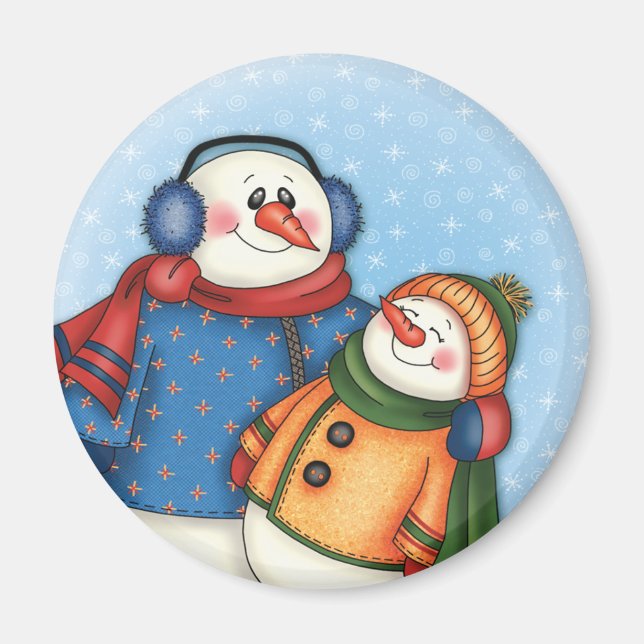 "Snow Friends" Magnet (Front)