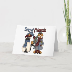 Snow Friends Tshirts and Gifts Holiday Card