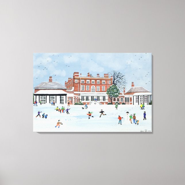 Snow Fun 1991 Canvas Print (Front)