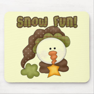 Snow Fun One Tshirts and Gifts Mouse Mat
