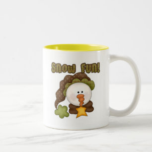 Snow  Fun One Tshirts and Gifts Two-Tone Coffee Mug