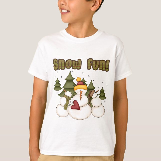 Snow Fun Two Tshirts and Gifts (Front)