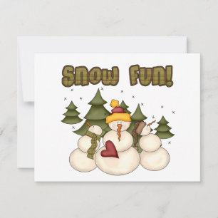 Snow Fun Two Tshirts and Gifts