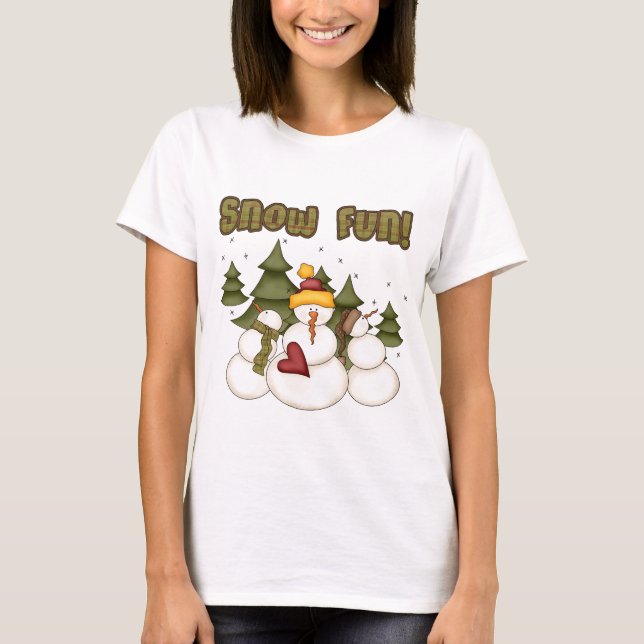 Snow Fun Two Tshirts and Gifts (Front)