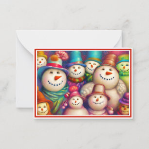 Snow gang budget mini Christmas Card