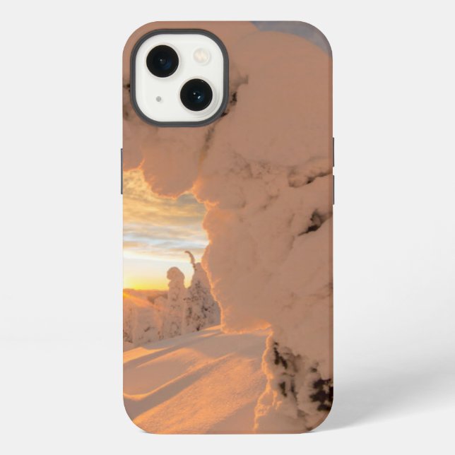 Snow Ghosts In The Whitefish Range iPhone Case (Back)