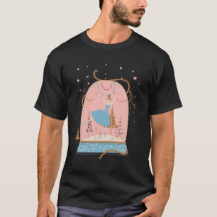 Snow Globe Ballerina Ballet Dancer Christmas Holid T-Shirt