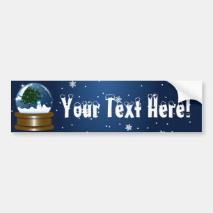 Snow Globe Bumper Sticker
