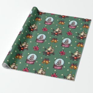 Snow globe Christmas Wrapping Paper