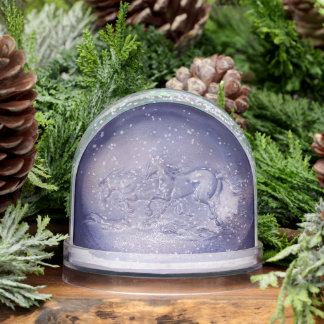 Snow Globe - Galloping Horses