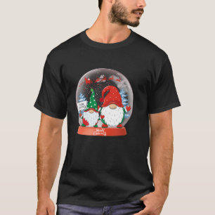 Snow Globe Gonk Gnome Gonks Christmas Santa Claus T-Shirt